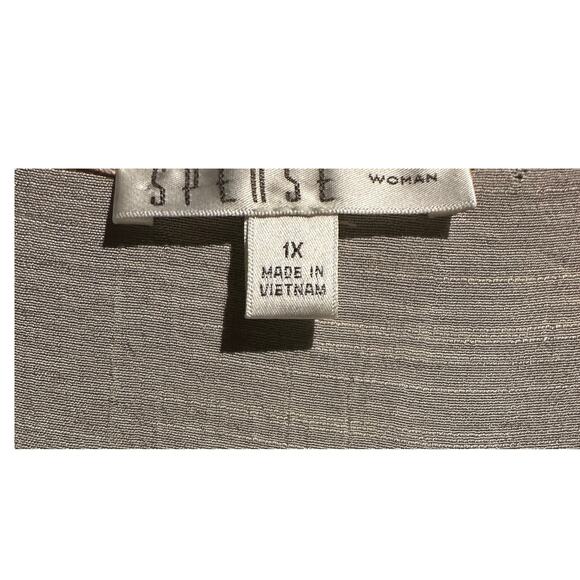 Spense Woman Size 1X Boho Femme Sleeveless Blouse crochet Office Fairy - Picture 4 of 7